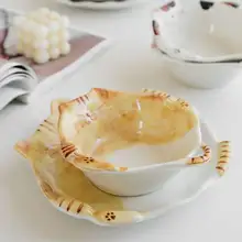 猫用陶器フードボウル【大口径・ペット用・水や食事用】