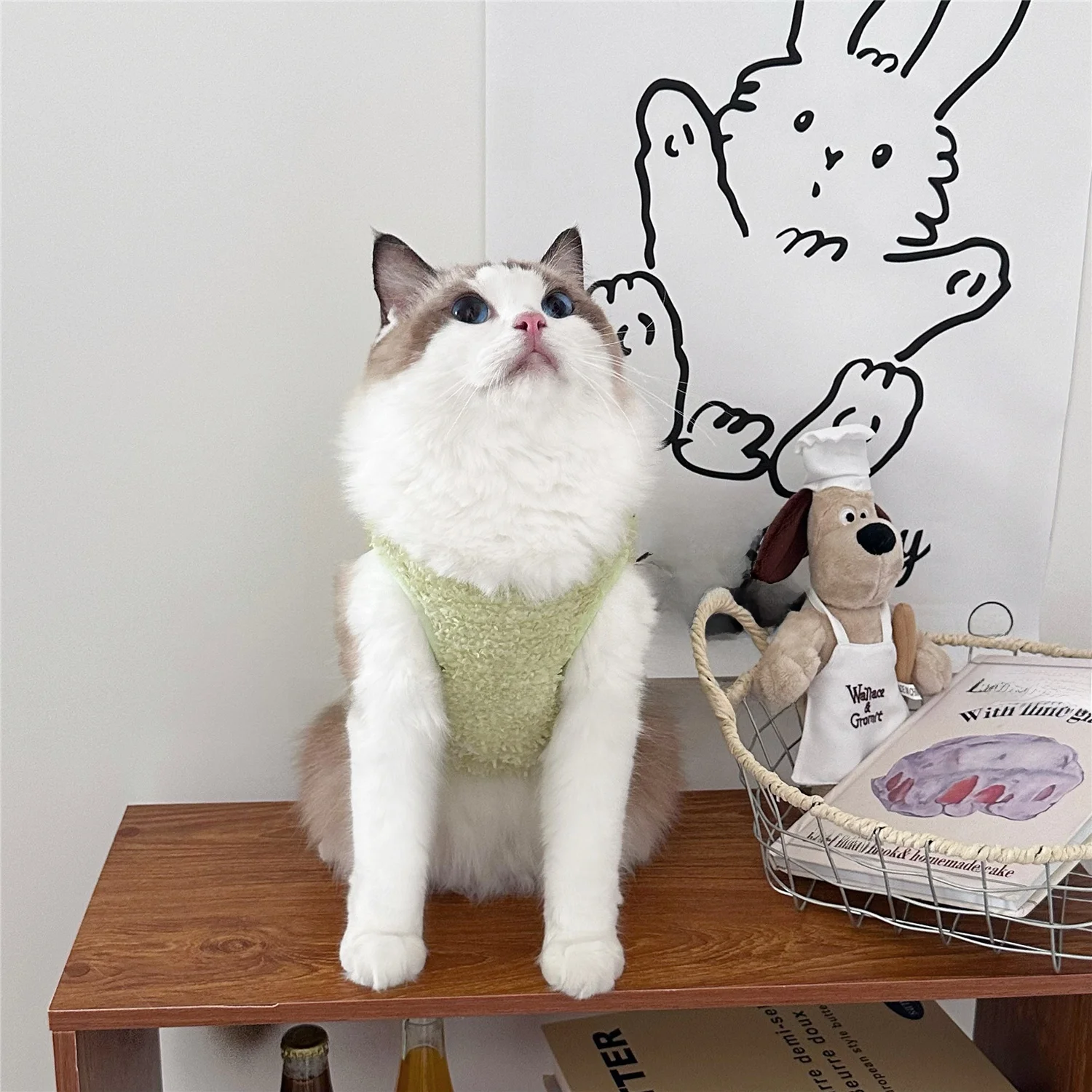 秋冬用かわいい犬猫用衣服：温かいフリースベストの実用性とシーン別適用