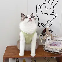 秋冬用 かわいい犬猫用衣服【温かいフリースベスト・イギリス・アメリカンショートヘア風】

