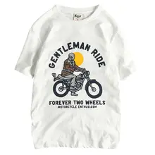 バイクデザインの短袖Tシャツ【コットン・アメリカンヴィンテージ・夏用】