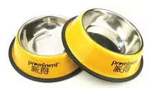 ステンレス製ペット用ボウル【滑り止め・耐噛み・犬猫兼用・シンプルデザイン】