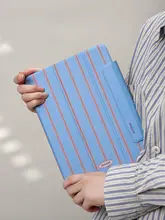 iPad用 ケース ストライプ柄 マグネット式 ヴィンテージ カバー 「Ufology」