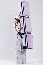 大容量バックパック型スノーボードバッグ【乾湿分離・宿泊用】【穴あけ不要】