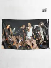 壁掛けタペストリー ポスター 背景布 ヒップホップ ストリート 音楽 インテリア 壁デコ 「Black Eyed Peas」