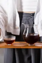 耐熱透明ガラス製のコーヒーサービングポット【一人用・ドリップコーヒー・ティーセット】（セットアップ対応）