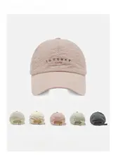春夏用コットン麻製透湿性のある薄型レトロ刺繍キャップ【男女兼用・日よけ・小顔効果】