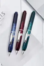 プレス式スチールペン【書道練習用・ビジネスギフト・半透明デザイン】