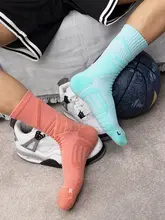 秋冬用 メンズバスケットボールソックス【長筒・厚手・吸汗・中筒】