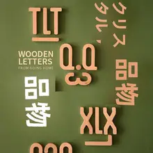 数字文字 ドア飾り プレート番号 家庭装飾に適した クルミ材 カエデ材 無垢材