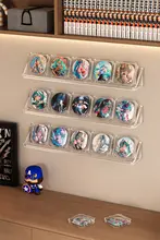 アクリル製 透明収納ケース【デスクトップ用・カード＆バッジスタンド】