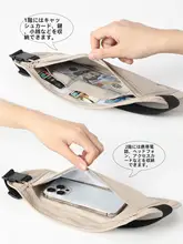 RFID防盗ウエストポーチ【軽量・女性用・隠れ型・旅行用】