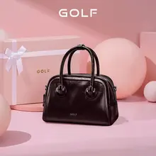 レディース牛革製ショルダーバッグ【軽快な通勤用・高級感あるデザイン】