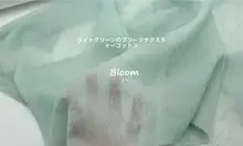 透け感のある浅緑色の不規則なテクスチャーの雪袍布地【漢服用】