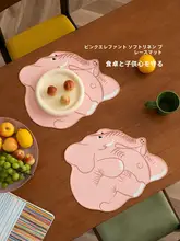 防熱・防油の可愛いデザイン！布製テーブルマット【雰囲気のあるインテリア・ランチプレート用】