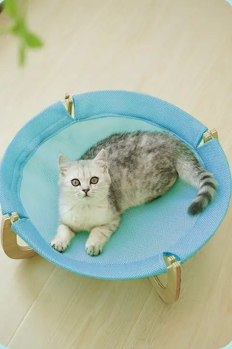 猫用吊りベッド【季節問わず・通気性良好・快適な寝床】