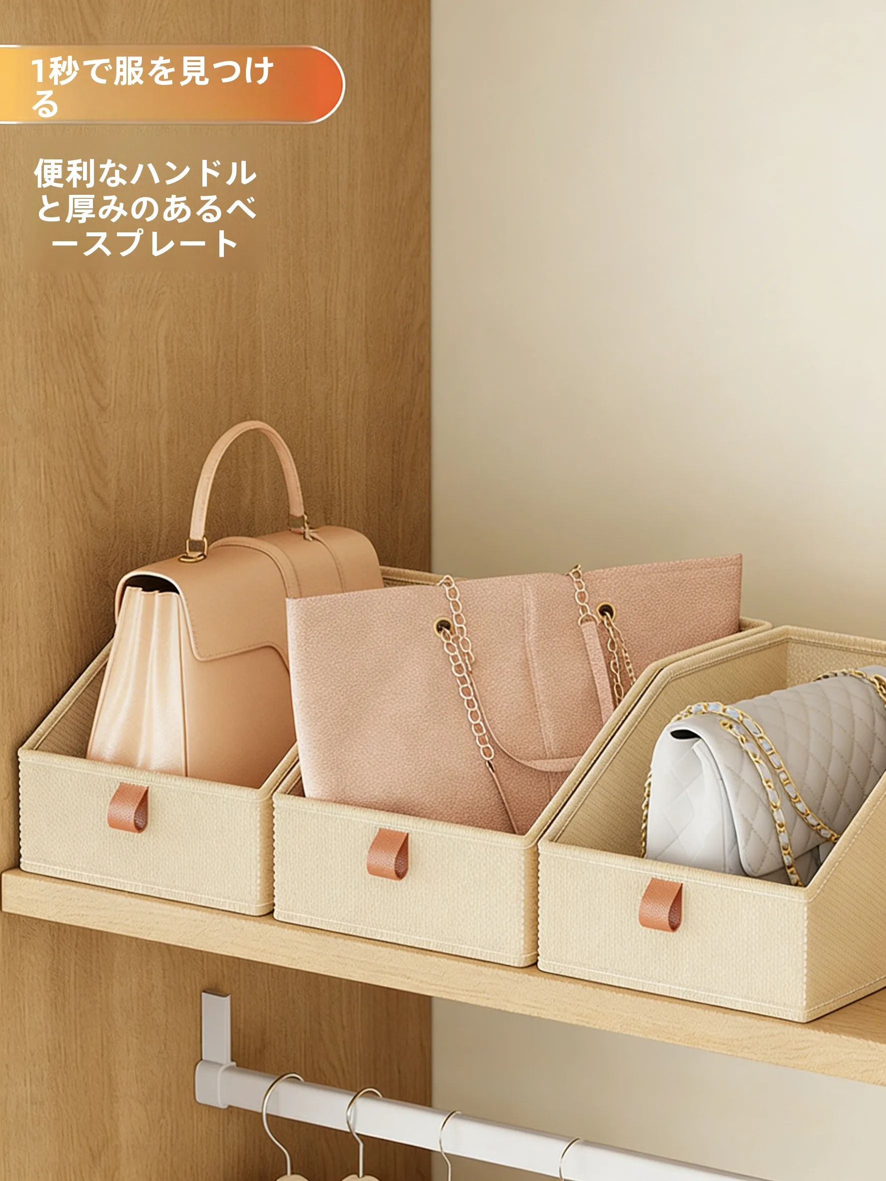 厚手オックスフォード布製収納ボックス：折りたたみ式で細々したものの整理に最適な手作り収納ケース