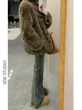 レトロなフレアデニムパンツ【高腰・秋冬・スリムフィット・アメリカンスタイル】（セットアップ対応 ）