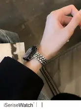 夏にぴったりの水滴デザイン金属バンドApple Watch用ストラップ【透湿・ジュエリーデザイン・女性用】（セットアップ対応）