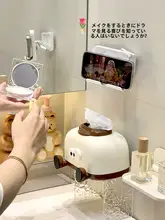 壁掛けスマホスタンド【折りたたみ・伸縮可能・デスク用・キッチン・トイレ用】