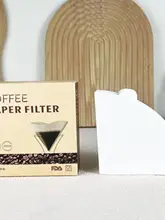 V60用無漂白コーヒーフィルター【円錐形・原木色・10枚入り】
