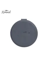 KRRAMEL バタフライメイクミラー【レザー製・手持ち・ポータブル・デスクスタンド可・ステンレス製】