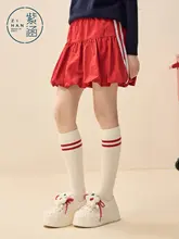 コントラスト織り帯入り Aラインミニスカート【高腰・ポケット付き】