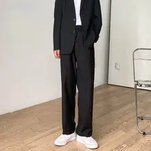 男士加厚西パンツ【春秋冬対応・ゆったりストレート・カジュアル・フルレングス】