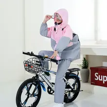 子供用レインコート・パンツセット【男女兼用・自転車用・通学向け】
