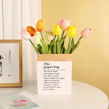 チューリップの造花【インテリア装飾・リビング・玄関用・デスク上に最適】