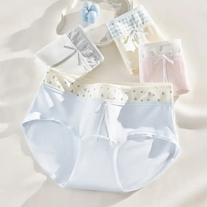 通気性抜群のコットン抗菌女性用三角ショーツ【大きいサイズ】