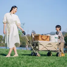 Urbanwave アウトドア用折りたたみ式手押しカート【キャンプ・トレーラー用・携帯便利】