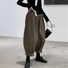 秋の新作 ハレンパンツ【ゆったりデザイン・ロールアップ・カジュアルスタイル】（セットアップ対応）