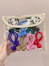 高いポニーテールに最適！オープンタイプのヘアゴム【白鹅绒・髪に優しいデザイン】