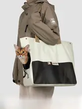 HiDREAM ショルダーキャンバスキャットバッグ【軽量・小型ペット用・ハンドキャリー】