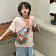 カラフルなデザインの子供用胸ポーチ【男女兼用・アウトドア・スリングバッグ】