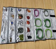 ジュエリー収納袋【翡翠ペンダント用・旅行や展示会に便利な布製・耳飾り収納可】