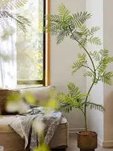 高級感あるインテリア！ブルームフォリアのシミュレーショングリーン植物【室内用・鉢植え・落地型】