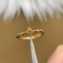 S925純銀製リング【空托・ラウンド・軽やかなデザイン】