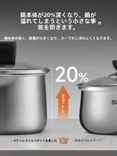 Supor 316ステンレス製 ベビー用無塗装ミルクポット【煮込み・フライパン一体型】