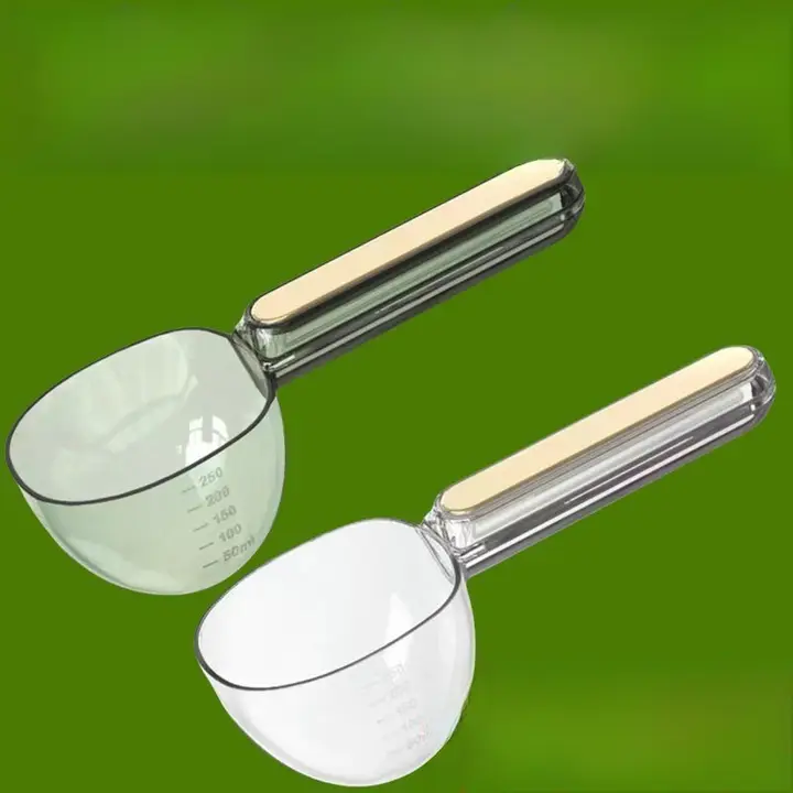 多機能デザインのプラスチック製米粉スプーン【長柄・家庭用】