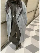 独特なデザインのライトウェイト天絲と蚕絲棉ロングコート【カジュアルスタイル・西裝風】
