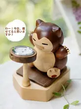 デザイン性の高い小型ウッド体重計【ミニサイズ・持ち運びに便利】