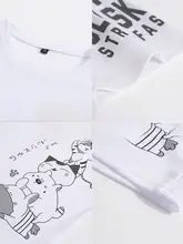 カジュアルなデザインの半袖Tシャツ【夏用・アニメプリント・メンズ】