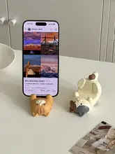 かわいいペット型スマホスタンド【デスク用・多機能・クリエイティブデザイン】