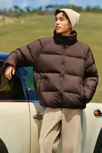 冬用 メンズ羽毛ダウンジャケット【厚手・ショート丈・防風・保温】