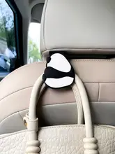 可愛いパンダの車用シートバックフック【後部座席用・収納フック】