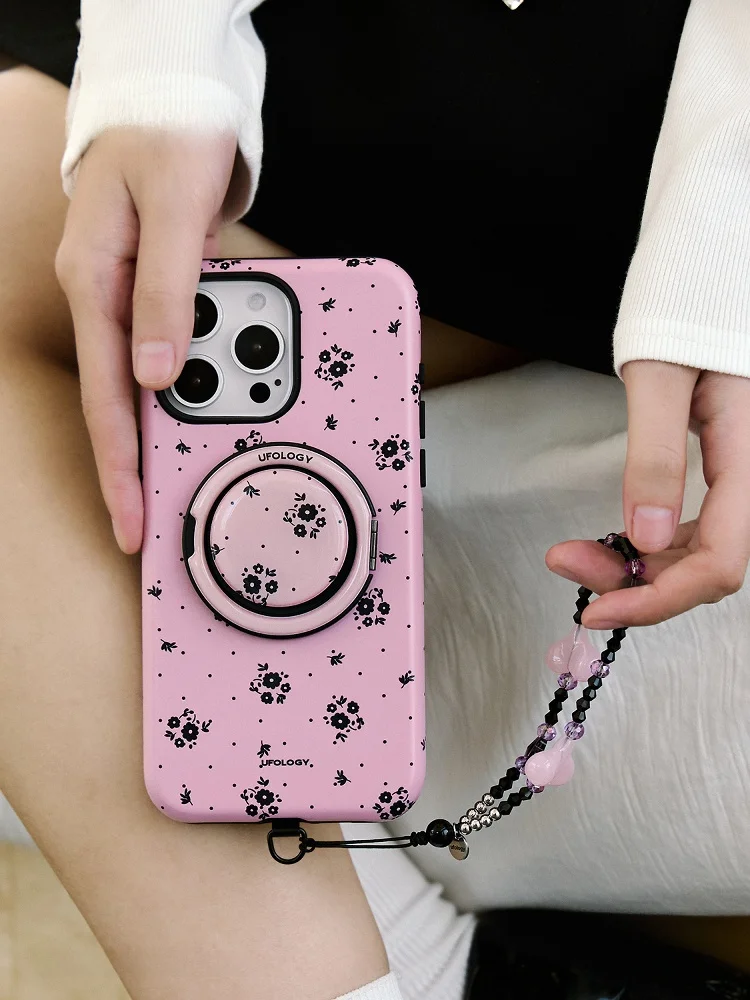 マグネット吸着式スマホスタンド【花柄・360度回転対応・穴あけ不要】の実用性と使用シーン