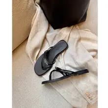 本革製フラットサンダル【金属バックル・ビーチスタイル・夏用】