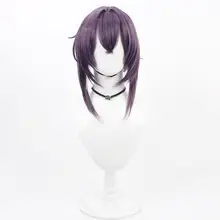 コスプレ用 ウィッグ【深紫色・伊草遥香デザイン】