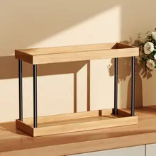 キッチン用マルチ機能デスクトップ収納ラック【多層式・高い美観・コンパクトデザイン】